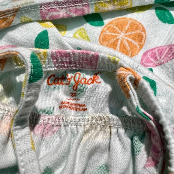 Summer Citrus Dress 3t Cat & Jack Target - Picture 3 of 4